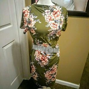 Asian flare flower dress